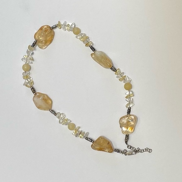 Necklace silver and glass - Picture 3 of 6